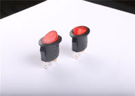 赤いSPST楕円形LEDのロッカー スイッチ