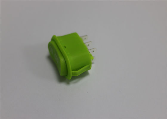 卵形の防水小型ロッカー スイッチ、緑のロッカー スイッチ10a 250v